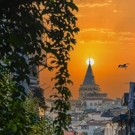 롯지 Galata Tower At Your Fingertips Private Balconies *